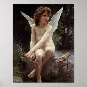Poster L'Amour au guet par William Bouguereau