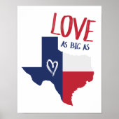 Poster L'Amour Aussi Grand Que Le Texas (Devant)