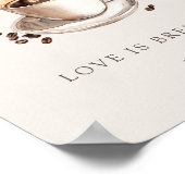 Poster L'amour brasse la barre de café signe (Coin)