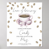 Poster L'amour brasse La douche nuptiale Combien de liège (Devant)