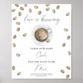 Poster L'amour brasse La douche nuptiale Combien de liège (Devant)