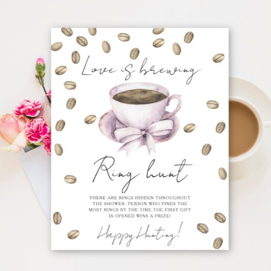 Poster L'amour brasse la douche nuptiale Ring chasse jeu