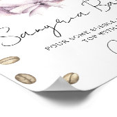 Poster L'amour brasse la douche nuptiale sangria bar (Coin)