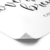 Poster L'amour brasse Rustique Mariage Coffee Bar Sign (Coin)