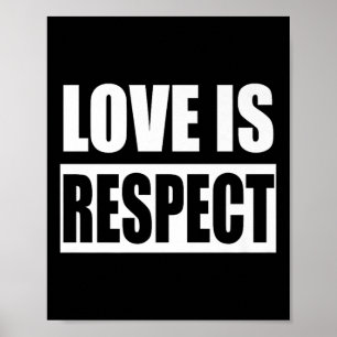Poster L'Amour C'Est Le Respect Porter Orange Day Advocac