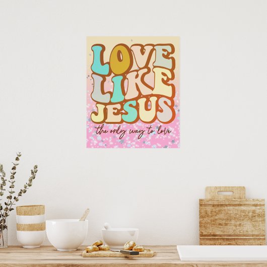 Poster L'amour comme Jésus (Cuisine)