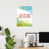 Poster L'amour comme Jésus Inspirationnel Citation chréti (Bureau à domicile)