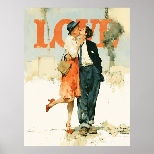 Poster L'amour contre la fumée (Devant)