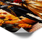 Poster L'Amour Cryptique - Peinture en couple de squelett (Coin)