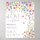 Poster L'amour dans la Fête des mariées papillon en fleur (Devant)