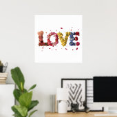 Poster L'Amour Dans Les Fleurs (Bureau à domicile)