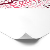 Poster L'amour dans les mots. La typographie romantique. (Coin)