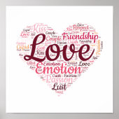 Poster L'amour dans les mots. La typographie romantique. (Devant)