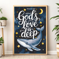 L'Amour de Dieu est Deep Christian Wall Art imprim