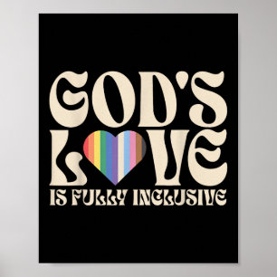 Poster L'amour de Dieu est pleinement inclusif chrétien L