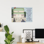 Poster L'amour de ma mère - Fête des mères (Bureau à domicile)