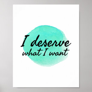 Poster l'amour de soi, des paroles motivationnelles pour 