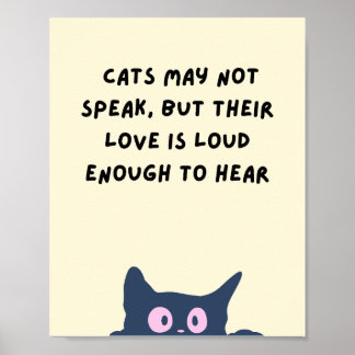 Poster L'amour des chats