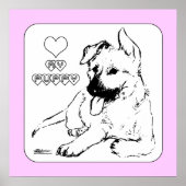 Poster L'amour des chiots (Devant)