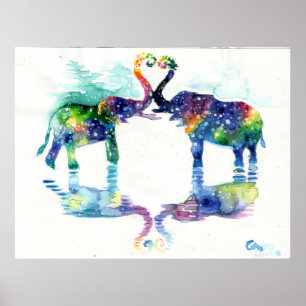 Poster L'amour des éléphants