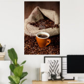 Poster L'amour du café (Bureau à domicile)