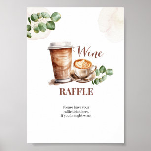 Poster L'amour du café est en train de se préparer Signe