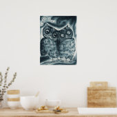 Poster l'amour du hibou de la nuit (Cuisine)