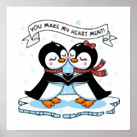 L'amour du pingouin : adorable 'Fonte du coeur' Co