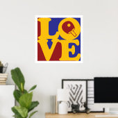 Poster L'amour du tennis de table (Bureau à domicile)