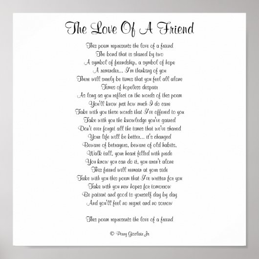 POSTER L'AMOUR D'UN AMI (Devant)