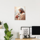 Poster L'Amour d'un berger, l'Art chrétien, Jésus sauve l (Bureau à domicile)