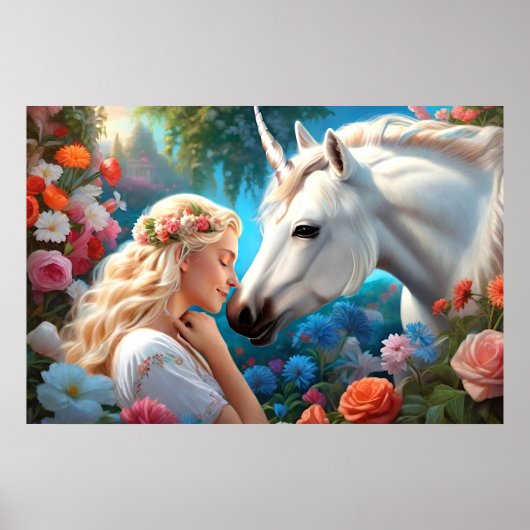 Poster L'amour d'une princesse pour sa licorne (Devant)