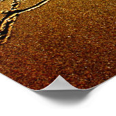 Poster L'amour écrit dans l'affiche du sable (Coin)