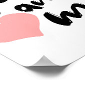 Poster L'amour en deux mots Vous et moi. (Coin)