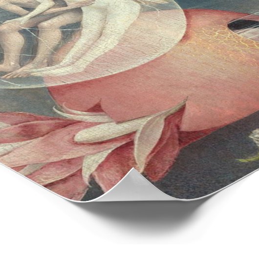 Poster L'Amour En Enfer Par Hieronymus Bosch (Coin)