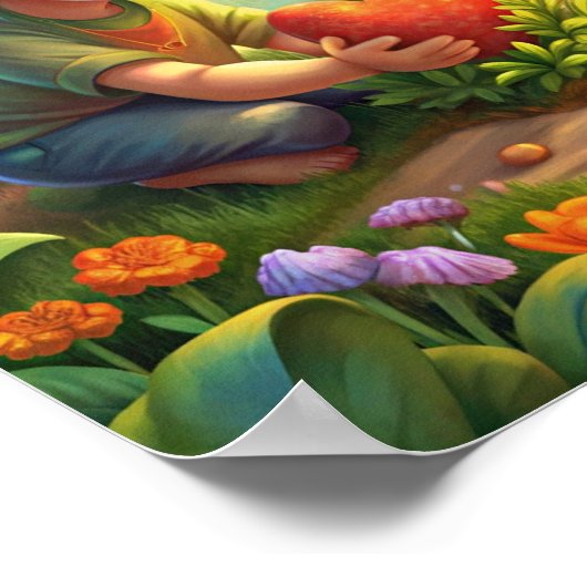 Poster "L'amour en fleur" (Coin)