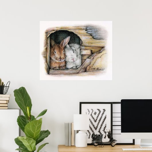 Poster L'amour est... (Bureau à domicile)