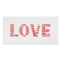 L'amour est... 1 Corinthiens 13:4-8 verset de la B