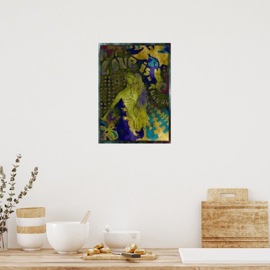 Poster L'amour est activé (Cuisine)