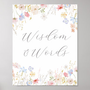 Poster L'Amour Est Dans Bloom Bar Conseils & Souhaits