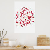 Poster L'amour est dans l'affiche aérienne 24x36 (Cuisine)