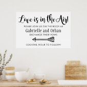 Poster L'amour est dans l'Affiche de bienvenue aérienne | (Cuisine)