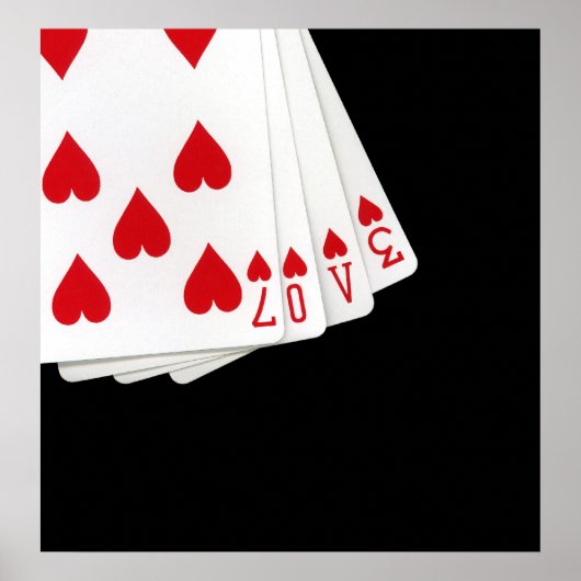 Poster L'Amour Est Dans L'Affiche Des Cartes (Devant)