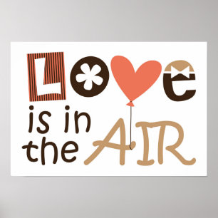 Poster L'amour est dans l'air design