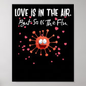 Poster L'Amour Est Dans L'Air Mais La Grippe Valentine L' (Devant)