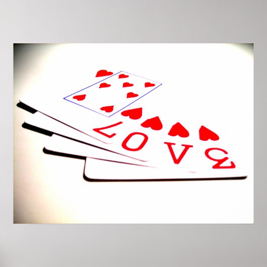 Poster L'amour est dans les cartes (Devant)