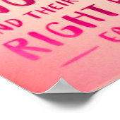 Poster L'amour est deux coeurs, rose (Coin)