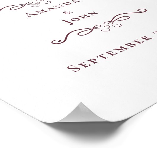 Poster L'Amour Est Douce Traiter Mariage Élégant Faveur B (Coin)