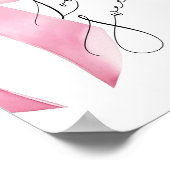 Poster L'amour est doux Mariage au nœud rose script (Coin)
