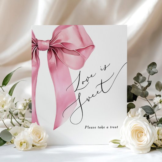 Poster L'amour est doux Mariage au nœud rose script
